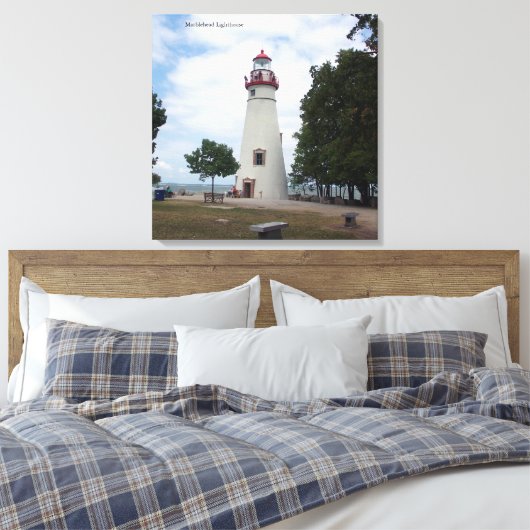 Marblehead Lighthouse canvas pring (Insitu (Slaapkamer))