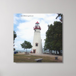 Marblehead Lighthouse canvas pring Afdruk