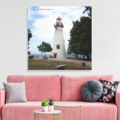 Marblehead Lighthouse canvas pring Afdruk (Insitu (Woonkamer))