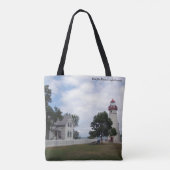 Marblehead Lighthouse canvas tas (Achterkant)
