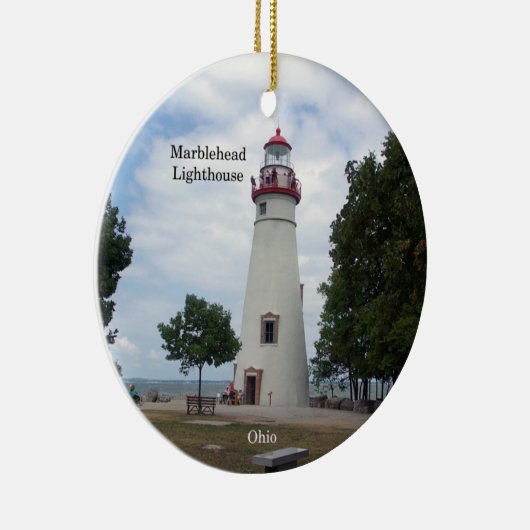 Marblehead Lighthouse cirkel ornament (Rechts)