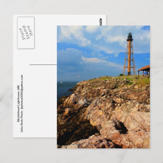 Marblehead Lighthouse en Ocean Bluffs Briefkaart (Voorkant / Achterkant)