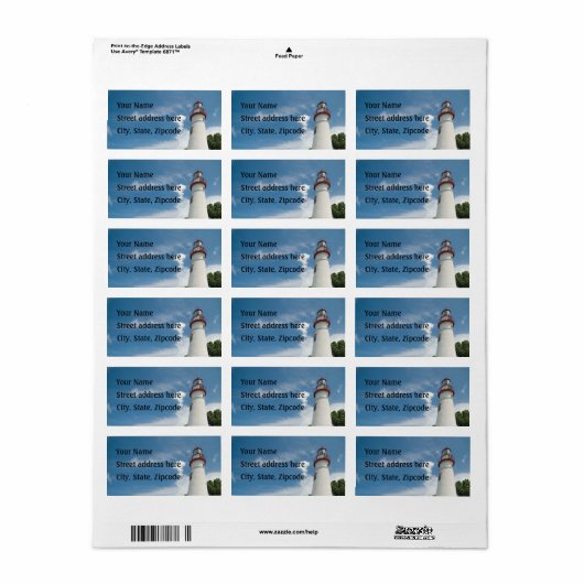 Marblehead Lighthouse Etiket (Full Sheet)