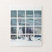 Marblehead Lighthouse in Winter Jigzaag Puzzle Legpuzzel (Verticaal)
