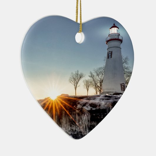 Marblehead Lighthouse Keramisch Ornament (Rechts)