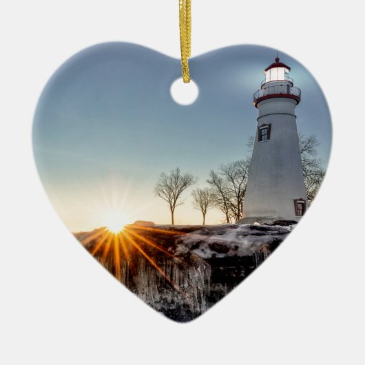 Marblehead Lighthouse Keramisch Ornament (Voorkant)