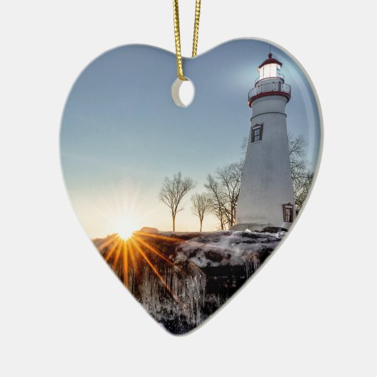 Marblehead Lighthouse Keramisch Ornament (Links)