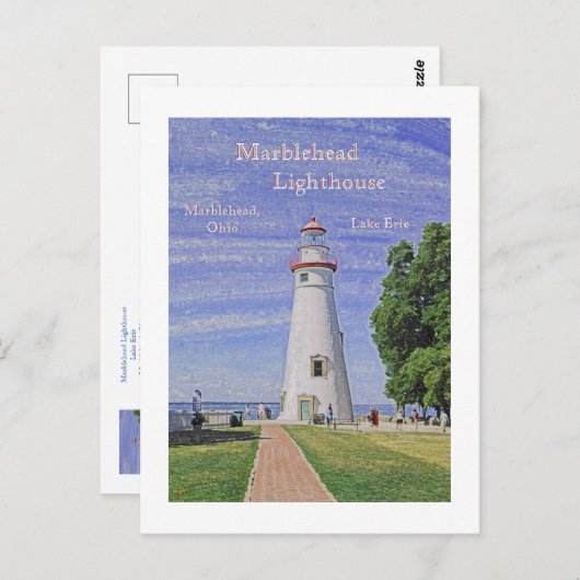 Marblehead Lighthouse/Lake Erie Briefkaart (Voorkant / Achterkant)