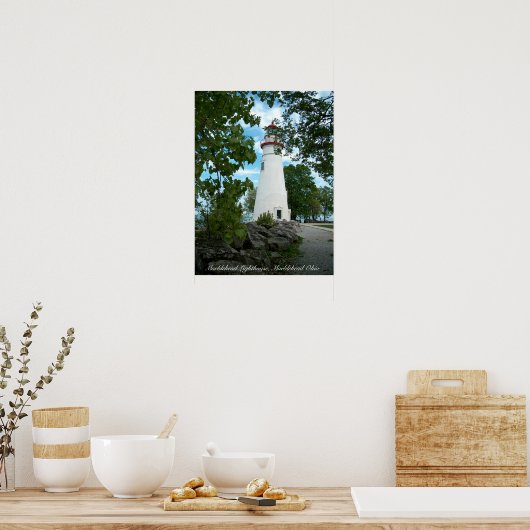 Marblehead Lighthouse, Marblehead Ohio Poster (Keuken)