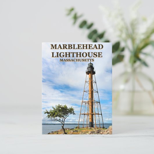 Marblehead Lighthouse, Massachusetts Briefkaart (Staand voorkant)