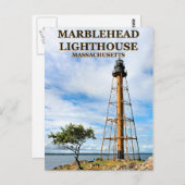 Marblehead Lighthouse, Massachusetts Briefkaart (Voorkant / Achterkant)
