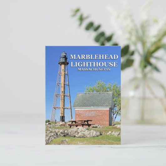 Marblehead Lighthouse, Massachusetts Briefkaart (Staand voorkant)