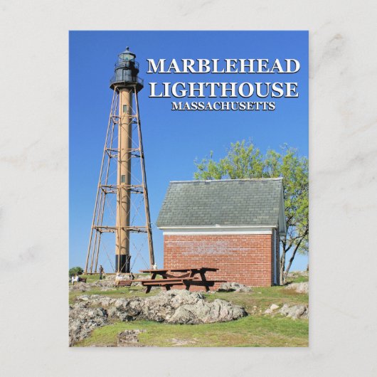 Marblehead Lighthouse, Massachusetts Briefkaart (Voorkant)