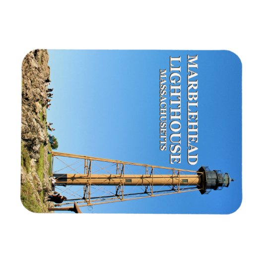 Marblehead Lighthouse, Massachusetts Flexi Magnet Magneet (Horizontaal)