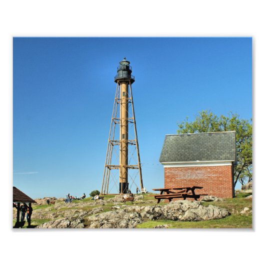 Marblehead Lighthouse, Massachusetts Photo Print Foto Afdruk (Voorkant)