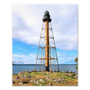 Marblehead Lighthouse, Massachusetts Photo Print Foto Afdruk