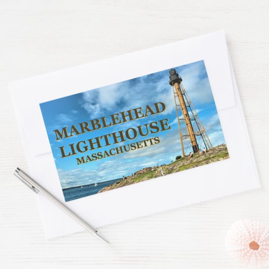 Marblehead Lighthouse, Massachusetts Stickers (Envelop)