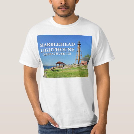 Marblehead Lighthouse, Massachusetts T-Shirt (Voorkant)