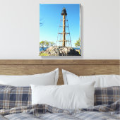 Marblehead Lighthouse Massachusetts Wrapped Canvas (Insitu (Slaapkamer))