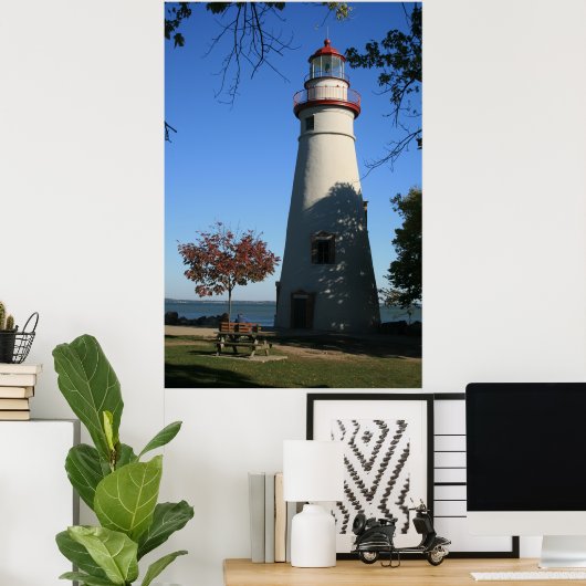 Marblehead Lighthouse, Ohio Poster (Thuiskantoor)