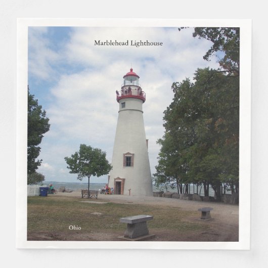 Marblehead Lighthouse Papieren Servetten (Voorkant)
