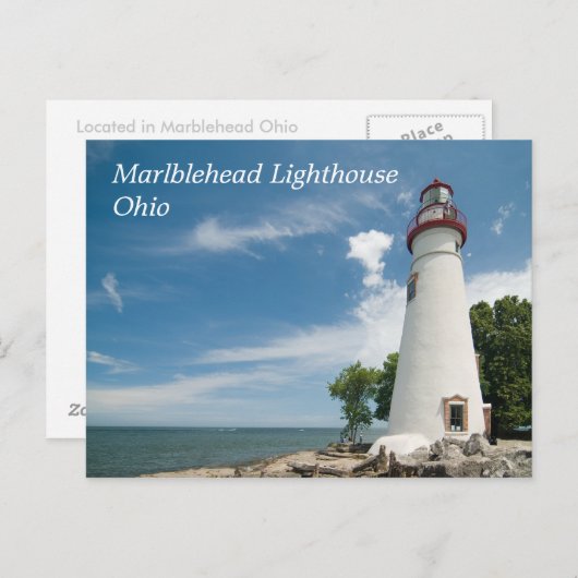 Marblehead Lighthouse Postcard Briefkaart (Voorkant / Achterkant)