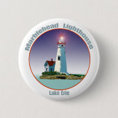 Marblehead Lighthouse Ronde Button 5,7 Cm (Voorkant)