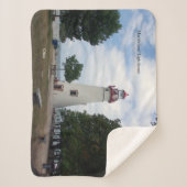 Marblehead Lighthouse sherpa blanket Deken (Voorkant)