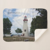 Marblehead Lighthouse sherpa blanket Sherpa Deken (Voorkant (horizontaal))