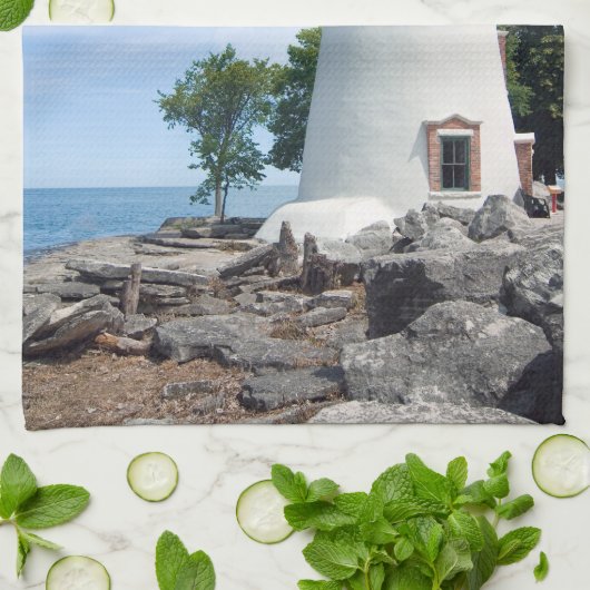 Marblehead Lighthouse Theedoek (Gevouwen)