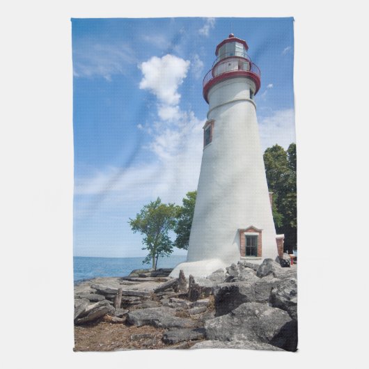 Marblehead Lighthouse Theedoek (Verticaal)