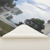 Marblehead Lighthouse wide sherpa blanket Sherpa Deken (3/4)