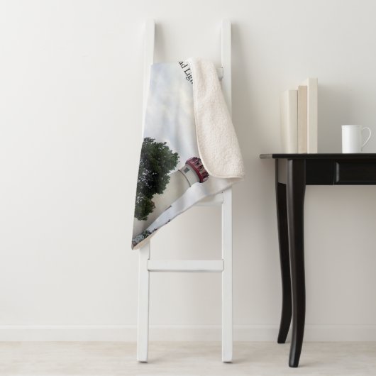 Marblehead Lighthouse wide sherpa blanket Sherpa Deken (In situ)