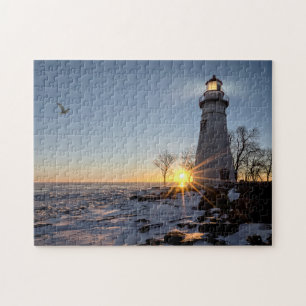 Marblehead Lighthouse Winter Sunrise Legpuzzel