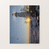 Marblehead Lighthouse Winter Sunrise Legpuzzel (Verticaal)