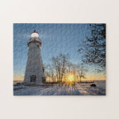 Marblehead Lighthouse Winter Sunrise Legpuzzel (Horizontaal)