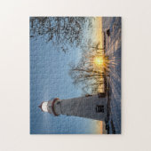 Marblehead Lighthouse Winter Sunrise Legpuzzel (Verticaal)