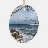 Marblehead, Massachusetts. Harbour, vuurtoren Keramisch Ornament (Rechts)