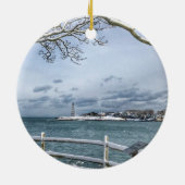 Marblehead, Massachusetts. Harbour, vuurtoren Keramisch Ornament (Achterkant)