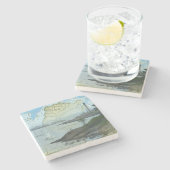 Marblehead Massachusetts haven met zeilboten Stenen Onderzetter (Zijkant)