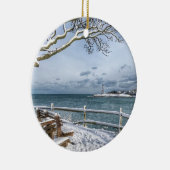Marblehead, Massachusetts. Haven, Vuurtoren, Keramisch Ornament (Rechts)