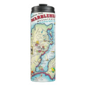 Marblehead Massachusetts  Street Map Thermosbeker (Voorkant)