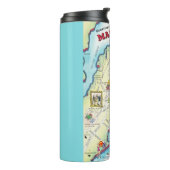 Marblehead Massachusetts  Street Map Thermosbeker (Gedraaid links)