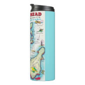 Marblehead Massachusetts  Street Map Thermosbeker (Geroteerd rechts)