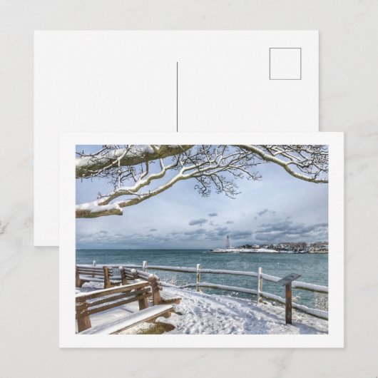 Marblehead, Massachusetts, Winter Harbour Briefkaart (Voorkant / Achterkant)