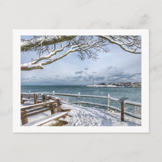 Marblehead, Massachusetts, Winter Harbour Briefkaart (Voorkant)