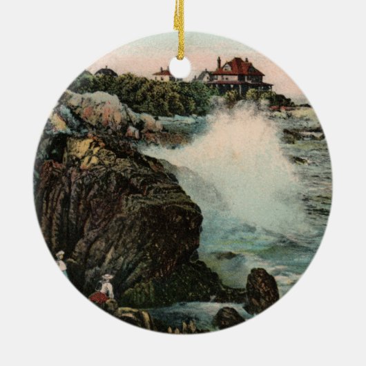 Marblehead-Ornament Keramisch Ornament (Achterkant)