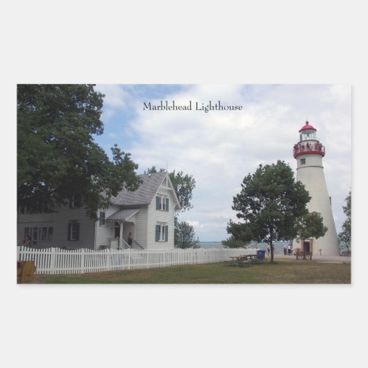 Marblehead Vuurtoren & keepershouse sticker (Voorkant)