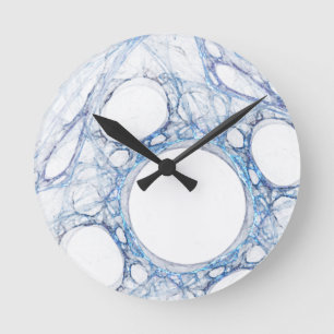 MarbleIce Abstracte Art Wall-klok Ronde Klok