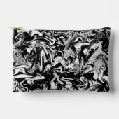 Marbleized Black en White Modern Abstract kunstwer Etui (Voorkant)